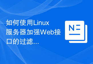 如何使用Linux服务器加强Web接口的过滤与检查？