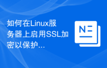 如何在Linux服务器上启用SSL加密以保护Web接口?