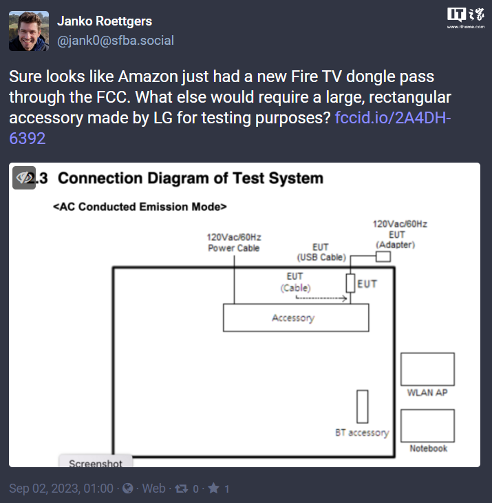 消息称新一代亚马逊 Fire TV Stick 电视棒通过 FCC 认证