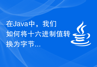 How do we convert hexadecimal value to bytes in Java?-javaTutorial-php.cn