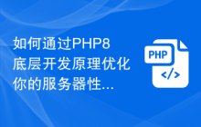 如何通过PHP8底层开发原理优化你的服务器性能