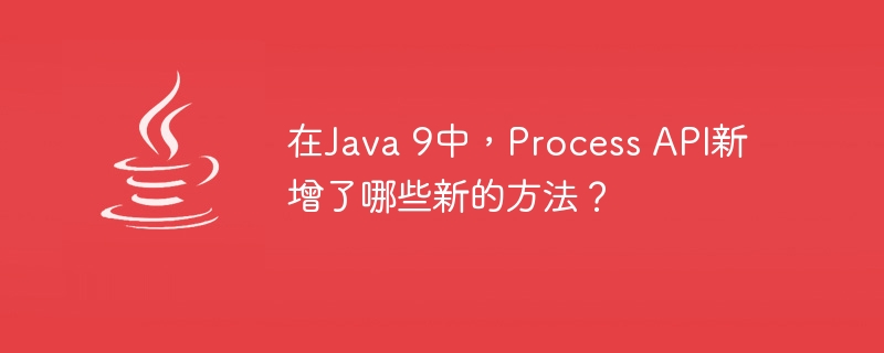 在Java 9中，Process API新增了哪些新的方法？