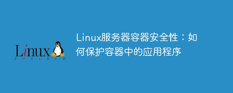 Keselamatan Kontena Pelayan Linux: Cara Melindungi Aplikasi dalam Bekas