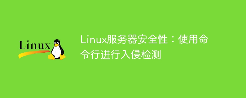 Linux 서버 보안: 명령줄을 사용한 침입 탐지