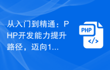 从入门到精通：PHP开发能力提升路径，迈向10K高薪