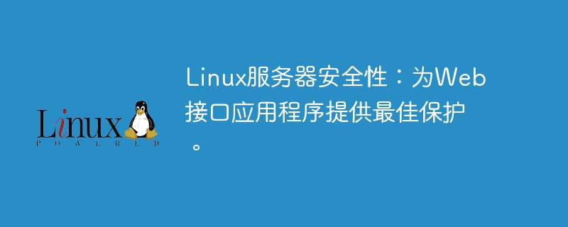 Linux Server Security: Provides optimal protection for web interface applications.