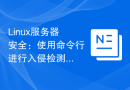 Linux服务器安全：使用命令行进行入侵检测