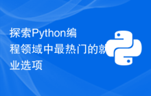 探索Python编程领域中最热门的就业选项