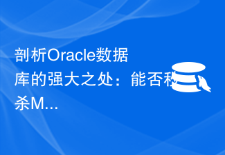 剖析Oracle数据库的强大之处：能否秒杀MySQL？