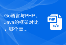 Go语言与PHP、Java的框架对比：哪个更适合构建API服务？