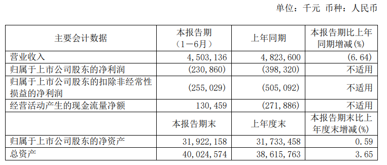 360 公司今年上半年财报公布：总营收 45.03 亿元，净利润-2.31 亿元