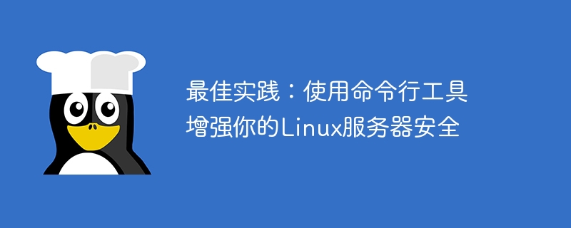 Best Practice: Verwenden Sie Befehlszeilentools, um die Sicherheit Ihres Linux-Servers zu verbessern