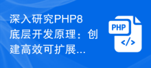 深入研究PHP8底層開發原理：創建高效可擴展的應用程式
