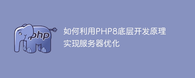 So nutzen Sie die zugrunde liegenden PHP8-Entwicklungsprinzipien, um eine Serveroptimierung zu erreichen