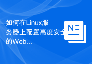 Linux 서버에서 매우 안전한 웹 인터페이스를 구성하는 방법은 무엇입니까?