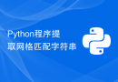 Python程序提取网格匹配字符串