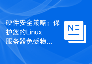 Hardware-Sicherheitsstrategie: Schützen Sie Ihre Linux-Server vor physischen Angriffen