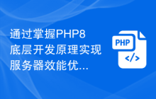 通过掌握PHP8底层开发原理实现服务器效能优化