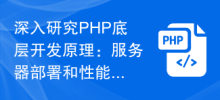 深入研究PHP底層開發原理：伺服器部署與效能監控