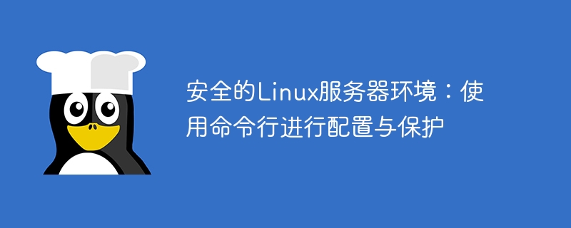 보안 Linux 서버 환경: 명령줄을 사용하여 구성 및 보안