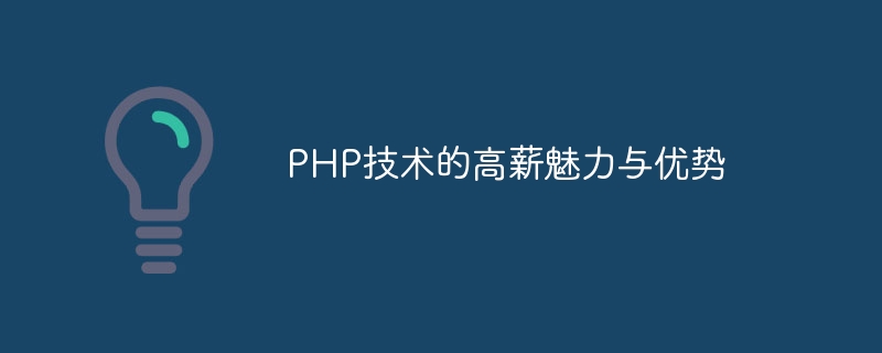 PHP 기술의 고액 매력과 장점