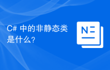 C# 中的非静态类是什么？