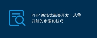 php 商场优惠券开发：从零开始的步骤和技巧
