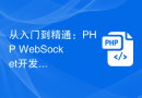 从入门到精通：PHP WebSocket开发实现功能的完整指南