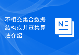 不相交集合資料結構或併查集演算法介紹