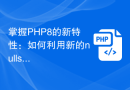掌握PHP8的新特性：如何利用新的nullsafe操作符和代码处理可空对象？