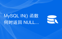 MySQL IN() 函数何时返回 NULL？