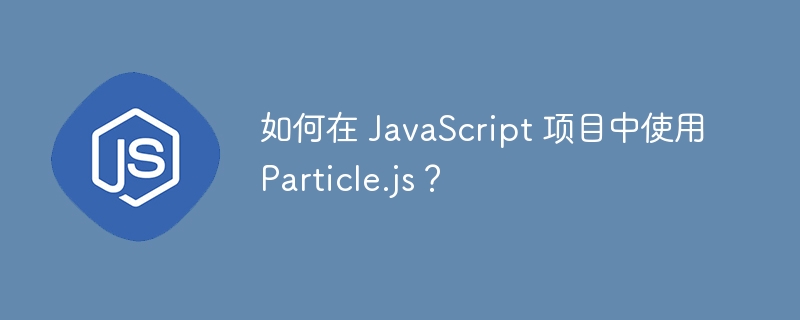 如何在 JavaScript 项目中使用 Particle.js？
