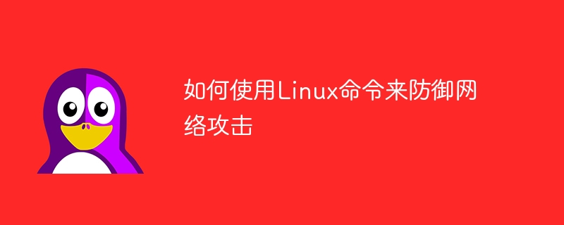 Linux 명령을 사용하여 네트워크 공격을 방어하는 방법