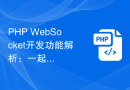 PHP WebSocket开发功能解析：一起学习实现各种效果的方法