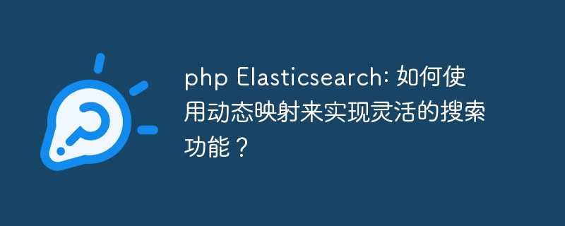 php Elasticsearch: 如何使用动态映射来实现灵活的搜索功能？