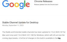 谷歌紧急发布安全更新 解决Chrome零日漏洞