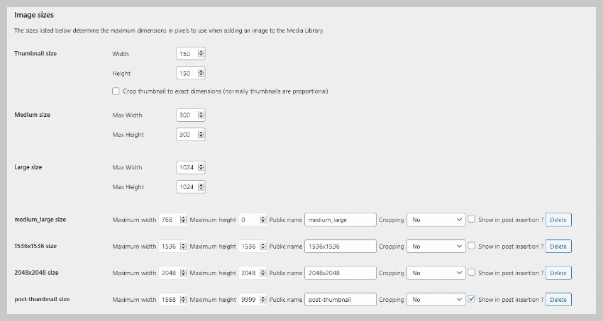 Modify Featured Image Size in WordPress