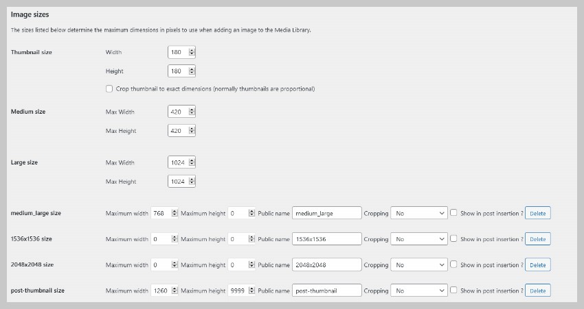 Modify Featured Image Size in WordPress