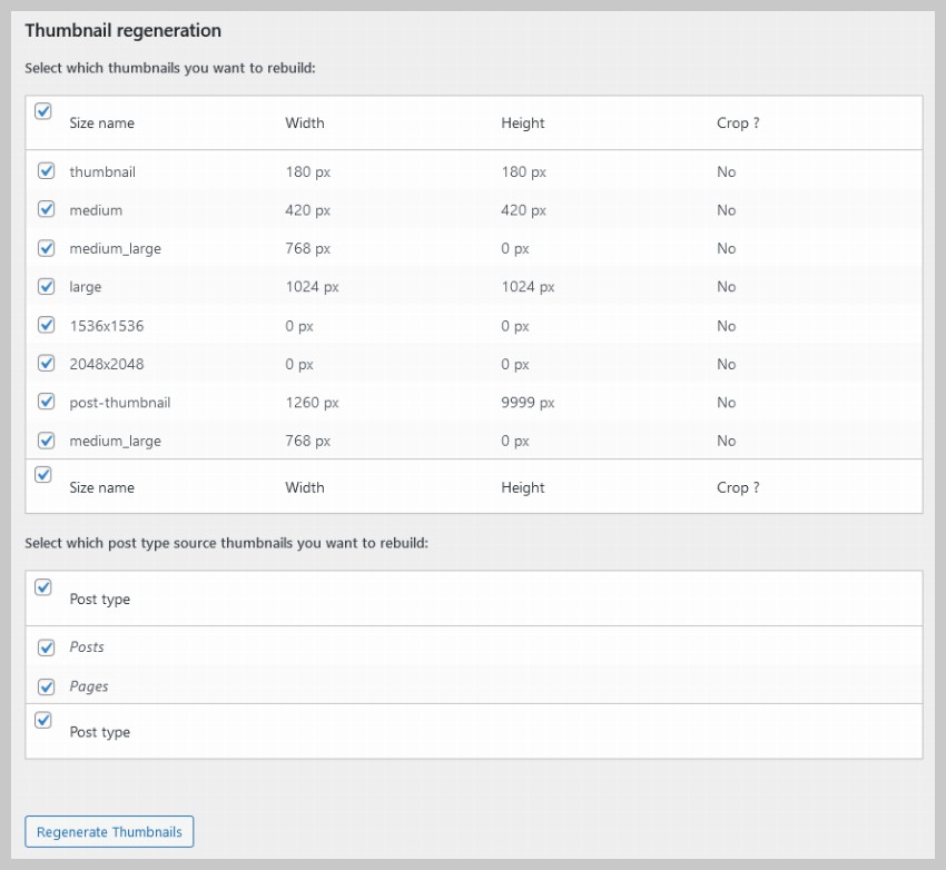 Modify Featured Image Size in WordPress