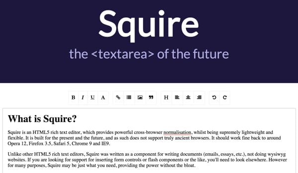 重温 Squire：高效的 HTML5 富文本编辑器