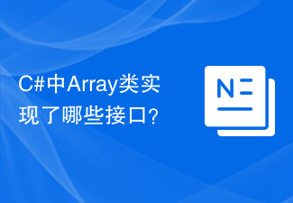 C#中Array類別實作了哪些介面？