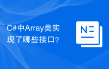 C#中Array类实现了哪些接口？