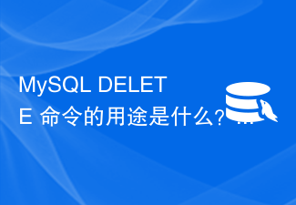 MySQL DELETE 命令的用途是什么？