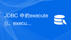 Apakah perbezaan antara kaedah execute(), executeQuery() dan executeUpdate() dalam JDBC?