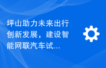 坪山助力未来出行创新发展，建设智能网联汽车试验场