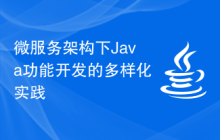 微服务架构下Java功能开发的多样化实践