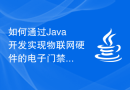 如何通过Java开发实现物联网硬件的电子门禁功能
