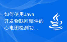 如何使用Java开发物联网硬件的心电图检测功能