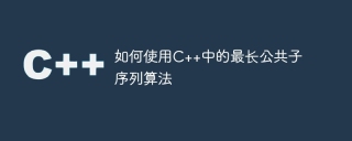 如何使用c++中的最长公共子序列算法