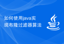 如何使用java实现布隆过滤器算法